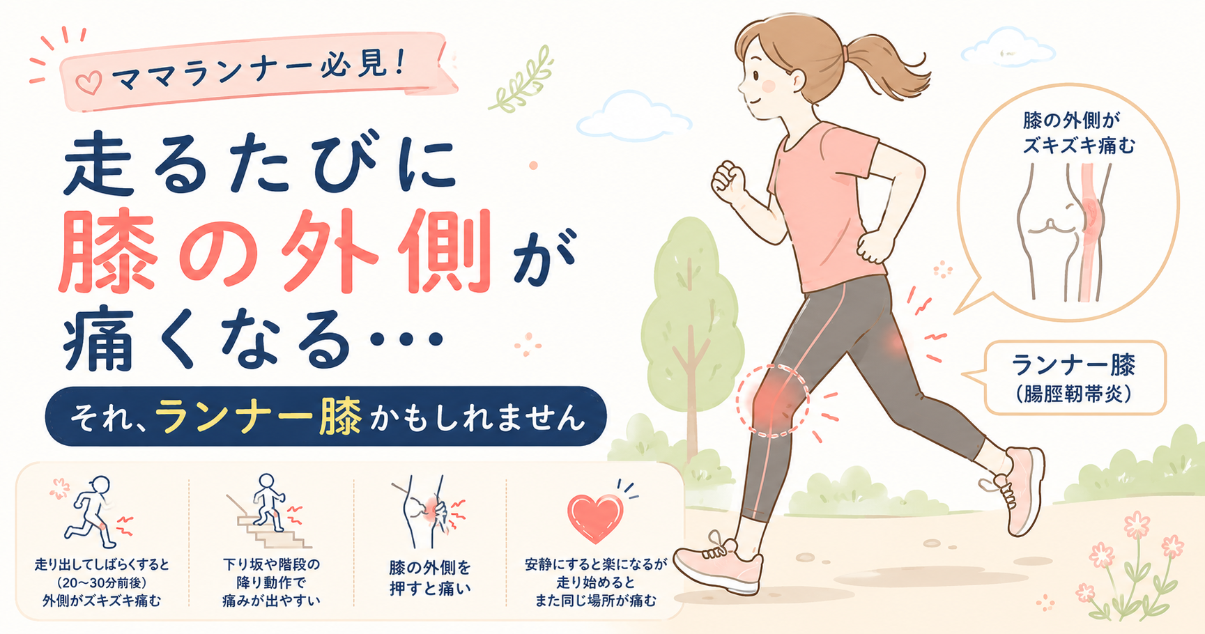 走ると膝の外側が痛い｜ランナー膝の原因とセルフケア【茅野・原村】